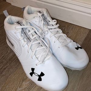 12.5 white nitro Under Armour cleats